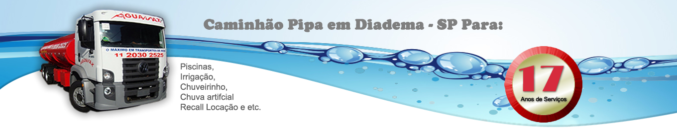 Caminhão pipa em Diadema