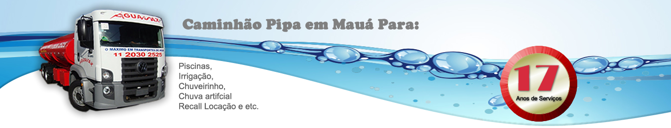 Caminhão pipa em Mauá